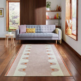 Scion Oakham blush pink flatweave rug 120x170cm, imported from the UK