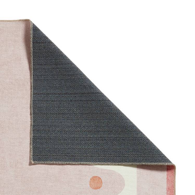 Scion Oakham blush pink flatweave rug 120x170cm, imported from the UK