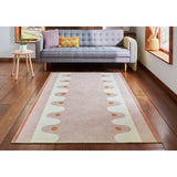 Scion Oakham blush pink flatweave rug 120x170cm, imported from the UK