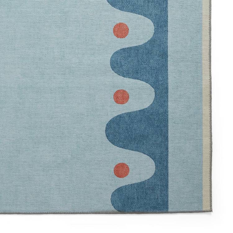 Scion Oakham denim flatweave rug 120x170cm, UK version