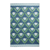 Scion Tulip Trellis flatweave rug midnight blue 120x170cm British product