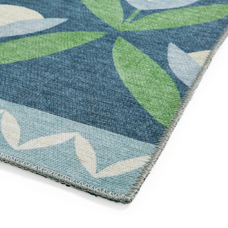 Scion Tulip Trellis flatweave rug midnight blue 120x170cm British product