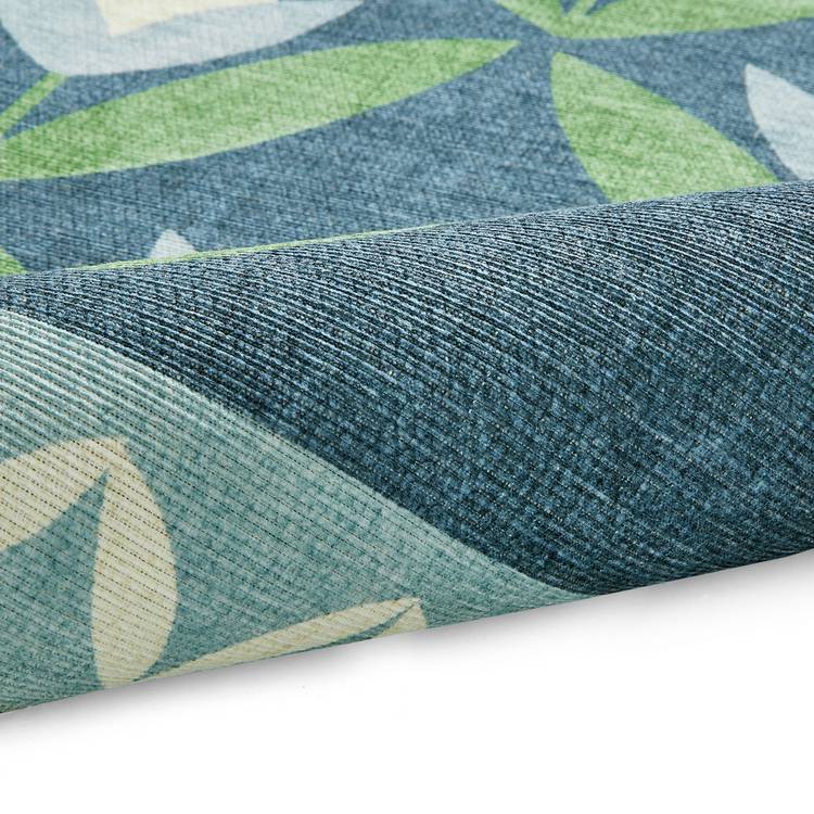 Scion Tulip Trellis flatweave rug midnight blue 120x170cm British product
