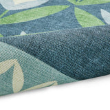Scion Tulip Trellis flatweave rug midnight blue 120x170cm British product