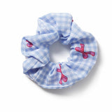 Argos Flitzy Pink Bow Print Blue Gingham Hair Scrunchie- Buy online at McGrocer