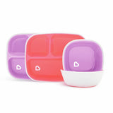 Argos Munchkin Toddler Plate & Bowl Baby Feeding Set Pink & Purple- Buy online at McGrocer