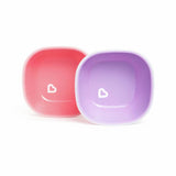 Munchkin toddler plate and bowl set pink purple - British product