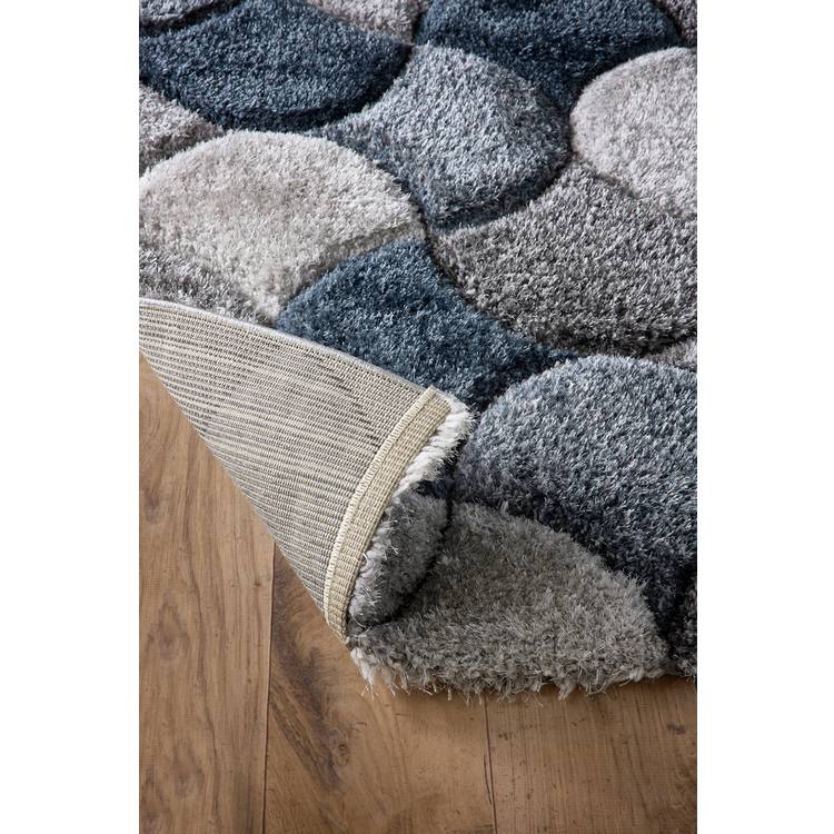 Origin 3D Scallop short pile rug 120x170cm, imported from the UK