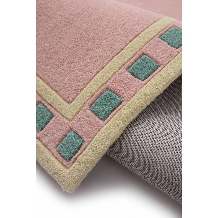 Origin pink wool short pile rug 120x170cm (British brand)