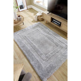 Argos Origin Frame Silver Shaggy Rug 120x170cm- Buy online at McGrocer