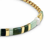 Radley gold plated pearl and stone bracelet (British brand)