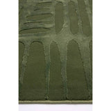 Origin green short pile rug 120x170cm - British product