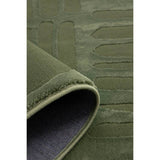 Origin green short pile rug 120x170cm - British product