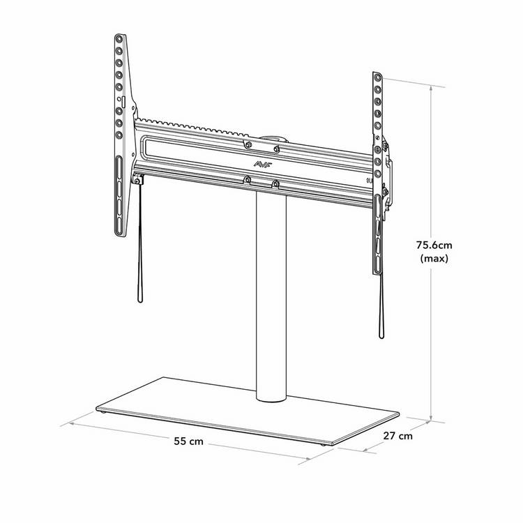 AVF AR-RB1024B TV stand black 77 inch - British product