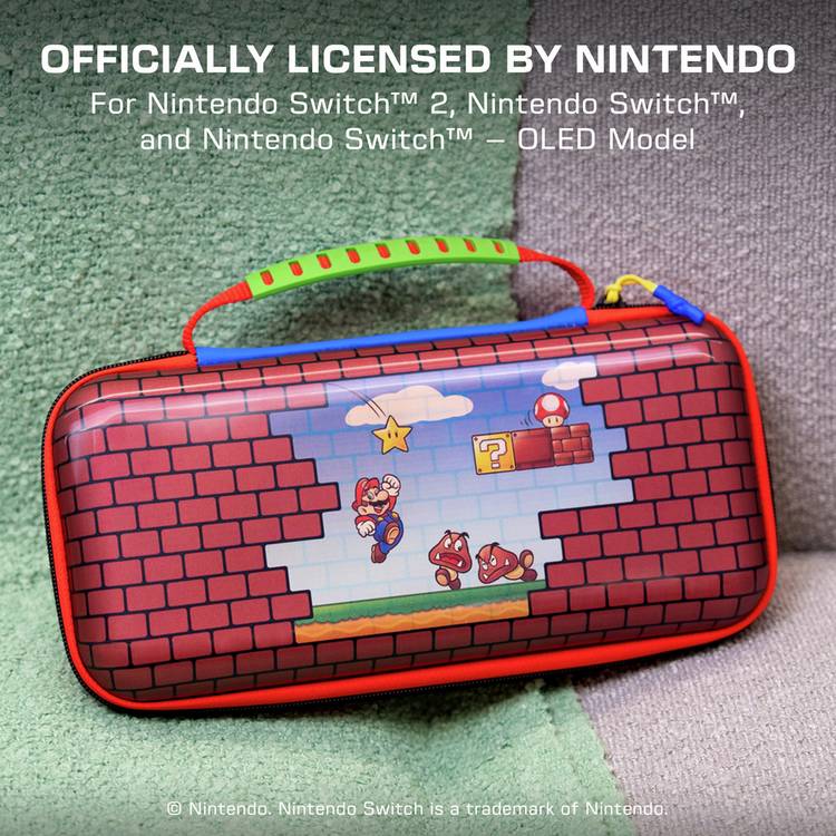 Turtle Beach PlayTrek travel case Mario Bricks design, UK version