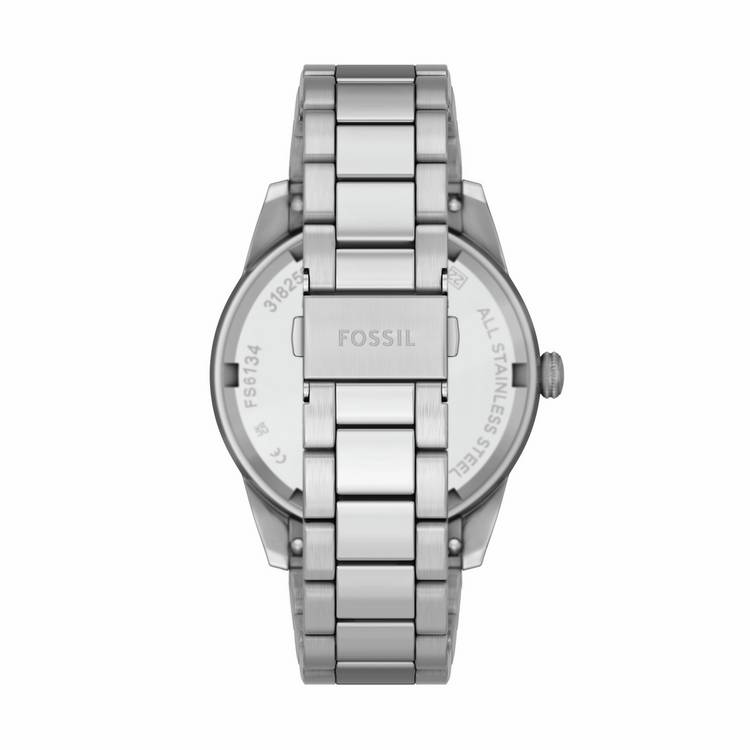Fossil Pearson multifunction stainless steel watch - British product