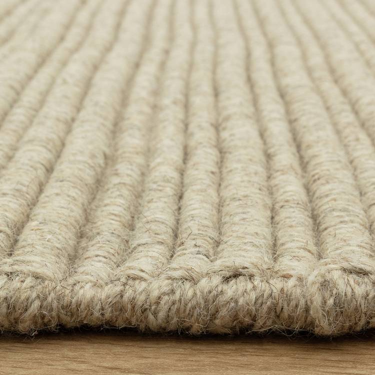 Asiatic Ravine Sand wool flatweave rug 120x170cm, UK version