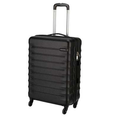Argos Featherstone 4 Wheel Hard Medium Suitcase - Black- Buy online at McGrocer