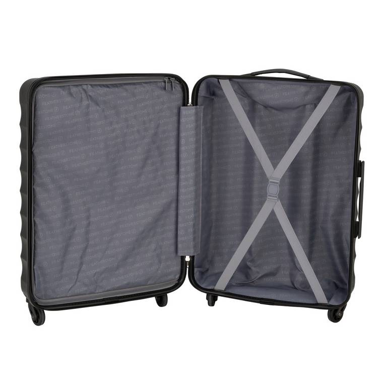 Featherstone hard medium suitcase black 63L, imported from the UK