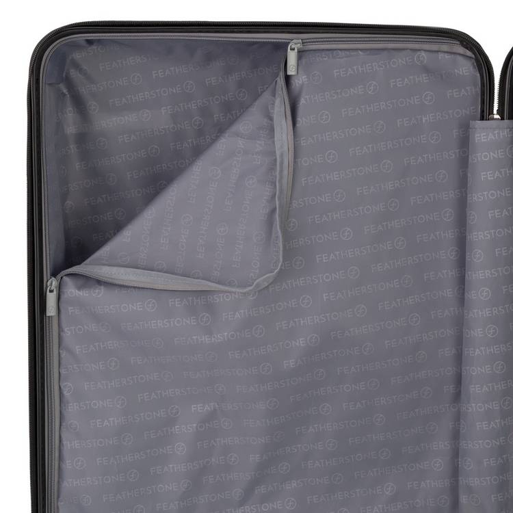 Featherstone hard medium suitcase black 63L, imported from the UK