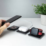 Menkind 3-in-1 wireless folding travel charger (British brand)
