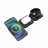 Menkind 3-in-1 wireless folding travel charger (British brand)