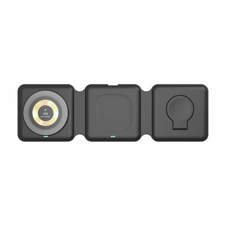 Menkind 3-in-1 wireless folding travel charger (British brand)