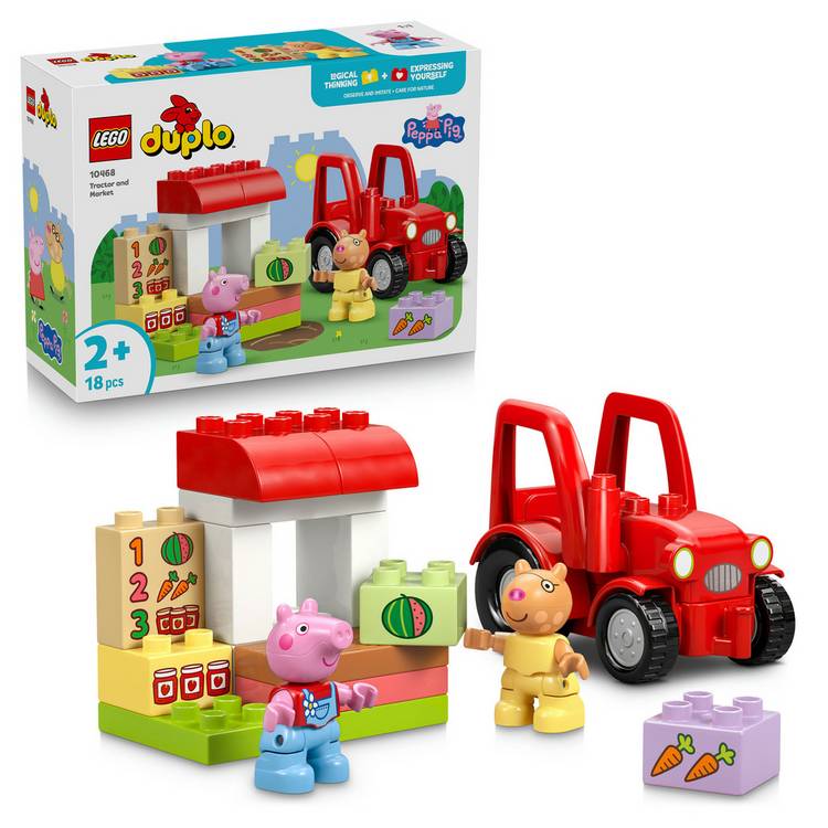 LEGO Duplo Peppa Pig tractor and market set 10468, UK version