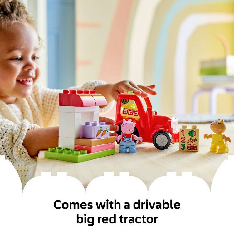 LEGO Duplo Peppa Pig tractor and market set 10468, UK version