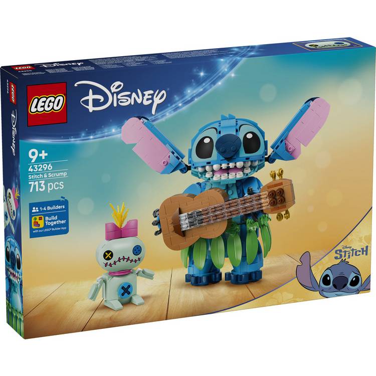 LEGO Disney Stitch & Scrump building toy 713 pieces (British brand)