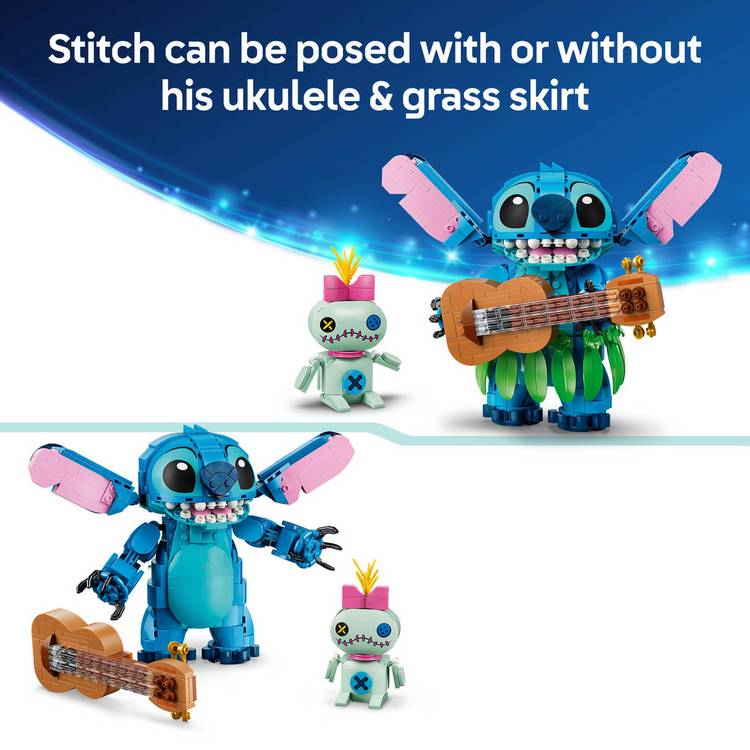 LEGO Disney Stitch & Scrump building toy 713 pieces (British brand)
