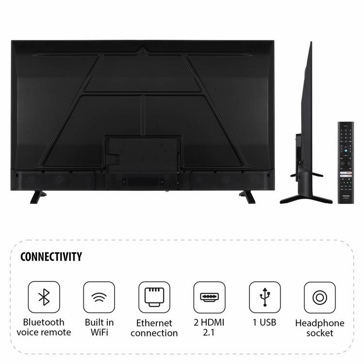 Toshiba Smart 4K UHD TV 65UF2653DB 65 inch - British product