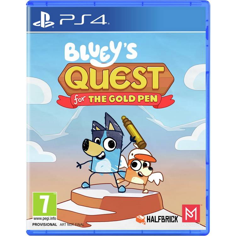 Bluey Quest for the Gold Pen PS4 game, imported from the UK