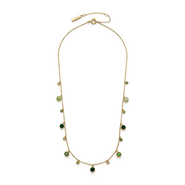 Olivia Burton gold IP mini droplet necklace with crystals - British product