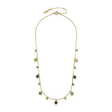 Olivia Burton gold IP mini droplet necklace with crystals - British product