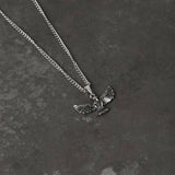 Uncommon Souls silver tone eagle pendant necklace 50cm, UK version