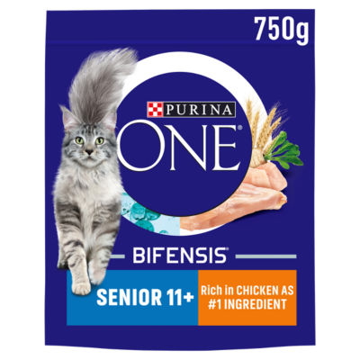ASDA Purina Senior 11+ Chicken Dry Cat Food 750g- Buy online at McGrocer