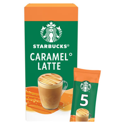 Starbucks caramel latte instant coffee sachets 5 x 23g (British brand)