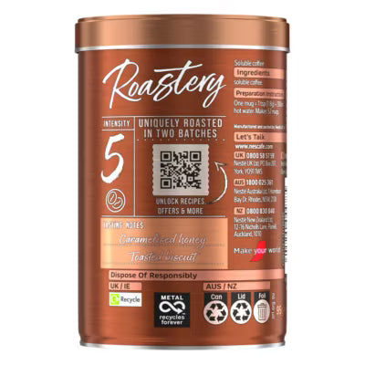 Nescafe Light Roast instant coffee 95g, imported from the UK