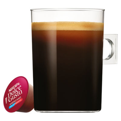 Nescafe Dolce Gusto Americano Decaffeinato coffee pods x16, imported from the UK