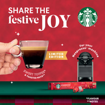 Starbucks Toffee Nut Blonde Roast Nespresso pods 51g, UK version