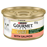 ASDA Gourmet Gold Succulent Delights Salmon Wet Cat Food 85g- Buy online at McGrocer