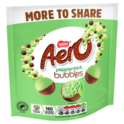 Aero peppermint milk chocolate sharing bag 181g - British product
