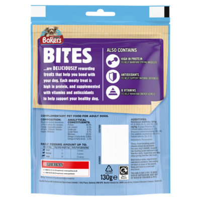 Bakers chicken dog treats 130g - British product