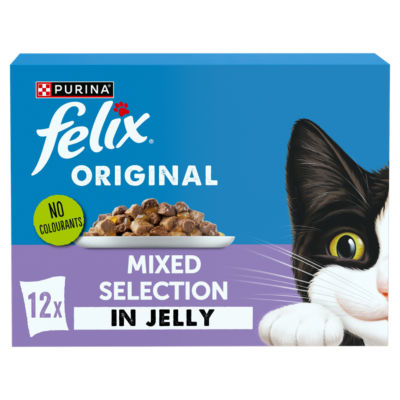Felix Original Mixed Selection cat food in jelly 12x85g - British product