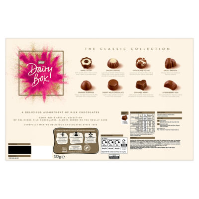Dairy Box Classic Collection chocolate box 322g (British brand)