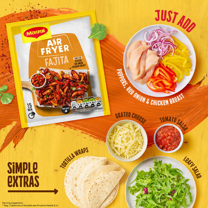 Maggi Air Fryer Fajita seasoning mix 27g (British brand)