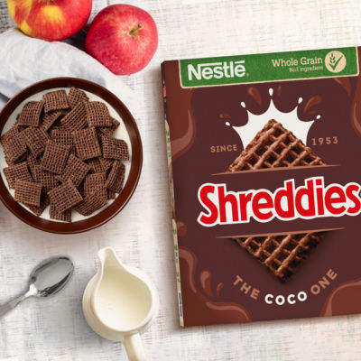 Nestlé Shreddies Coco chocolate cereal 600g - British product