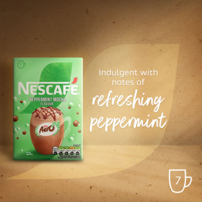 Nescafe Peppermint Aero Mocha sachets 7 x 19g, imported from the UK