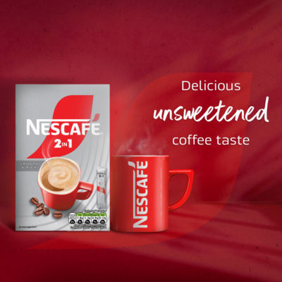 Nescafé 2 in 1 instant coffee sachets 72g, imported from the UK